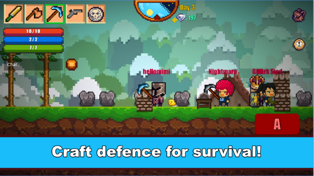 Gameplay screenshot from pixel survival game 2 for Android