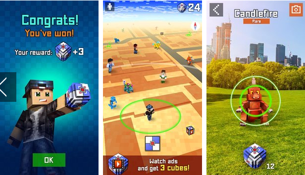 Gameplay screenshot from pixelmon go catch them all for Android