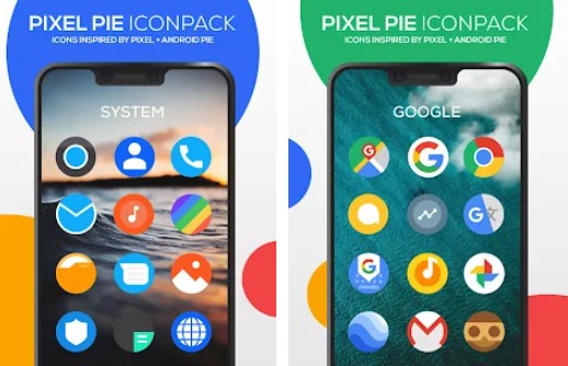 Gameplay screenshot from pixels icon pack for Android