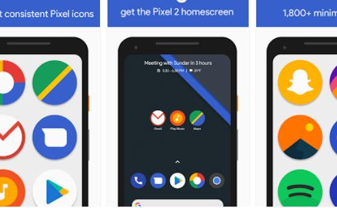 Gameplay screenshot from pixly pixel 2 icon pack for Android