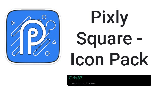 pacchetto di icone quadrate pixly