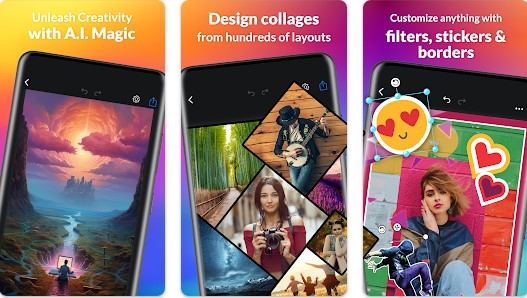Gameplay screenshot from pizap design and edit photos for Android