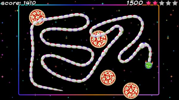 Gameplay screenshot from pizza snake pro for Android