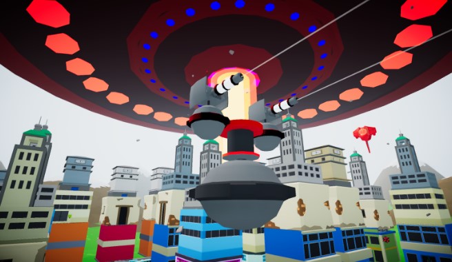 Gameplay screenshot from planet protector vr for Android