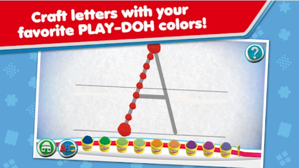 Gameplay screenshot from play doh create abcs for Android