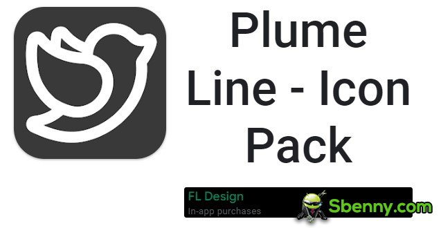 Plume-Linie-Icon-Pack