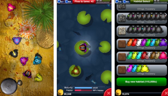 Gameplay screenshot from pocket frogs for Android