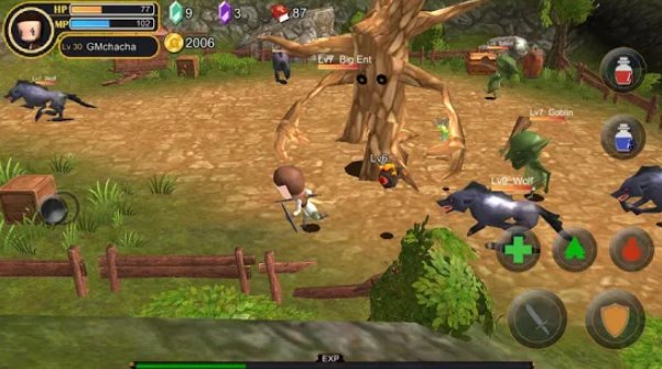 Gameplay screenshot from pocket of warrior for Android