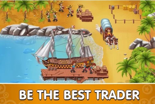 Gameplay screenshot from pocket ships tap tycoon idle seaport clicker for Android