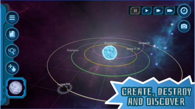 Gameplay screenshot from pocket universe sandbox 3d for Android