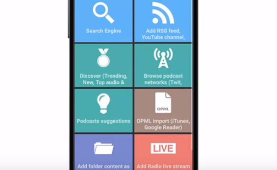Gameplay screenshot from podcast addict for Android