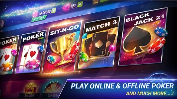 Gameplay screenshot from poker zmist free online and offline texas holdem for Android