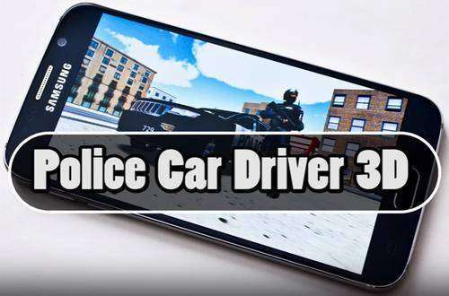 Policía del conductor de coche 3D