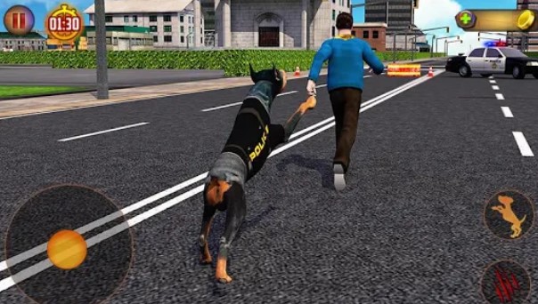 Gameplay screenshot from police dog simulator 3d for Android