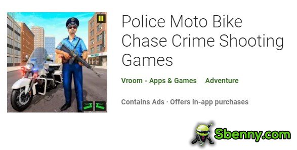 police moto bike chase crime shooting games