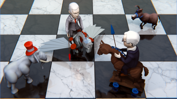 Gameplay screenshot from political chess pro for Android