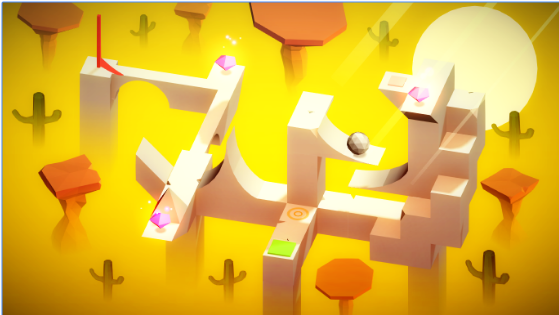 Gameplay screenshot from poly and marble maze for Android