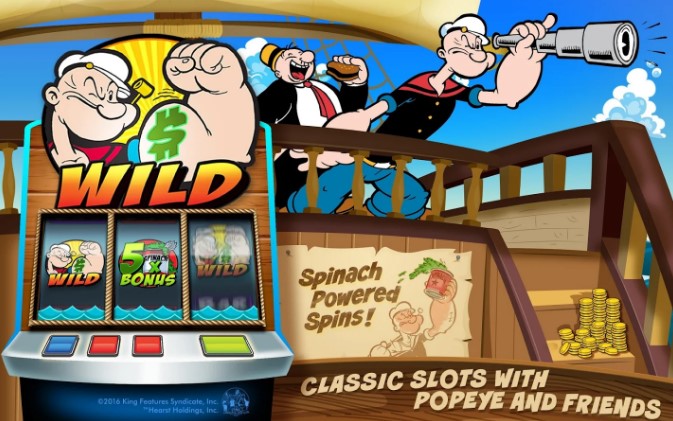 Gameplay screenshot from popeye slots  free slots game for Android