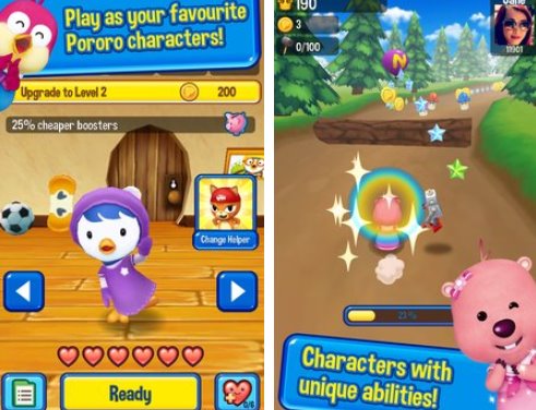 Gameplay screenshot from pororo penguin run for Android