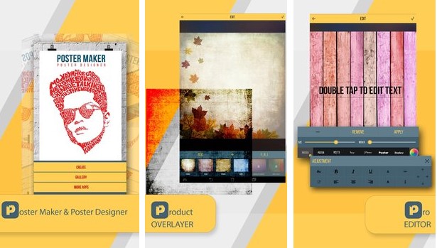 Gameplay screenshot from poster maker and poster designer for Android