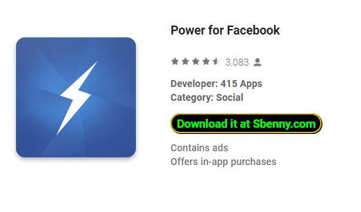 poder para o facebook