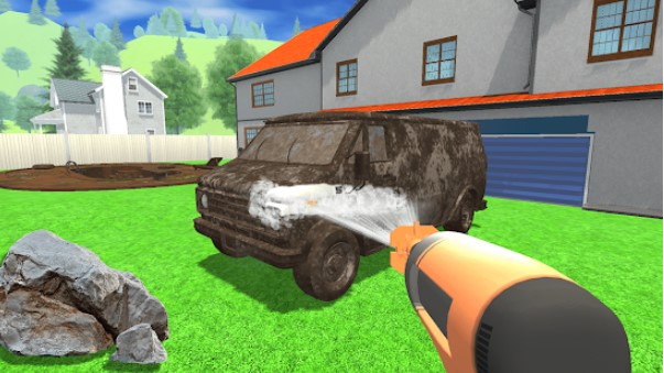 Gameplay screenshot from power washing clean simulator early access for Android