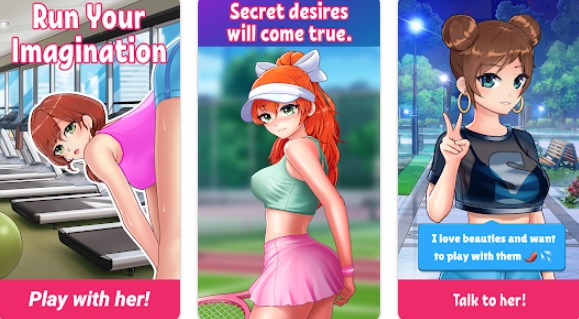 Gameplay screenshot from pp adult games fun girls sims for Android