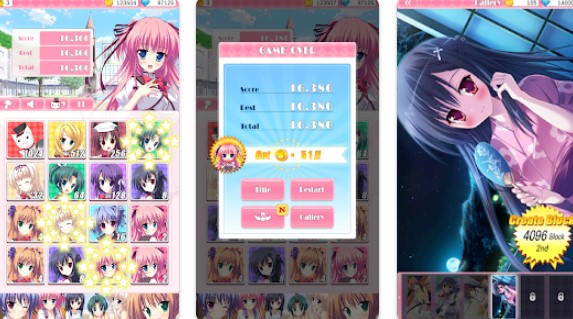Gameplay screenshot from princess evangile 2048 for Android
