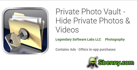 archivio fotografico privato nasconde foto e video privati