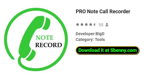 pro note call recorder