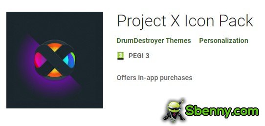 paquete de iconos del proyecto x