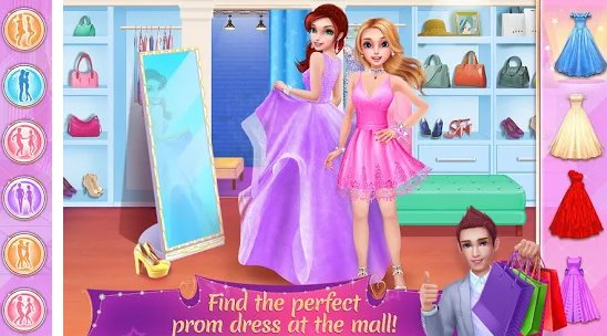 Gameplay screenshot from prom queen date love and dance for Android