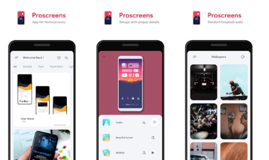 proscreens premium app għal homescreens MOD APK Android
