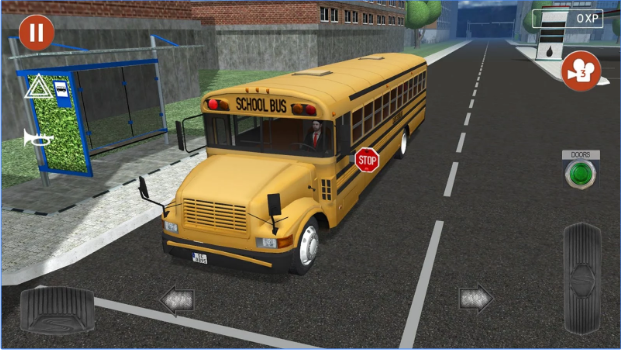 Gameplay screenshot from public transport simulator for Android