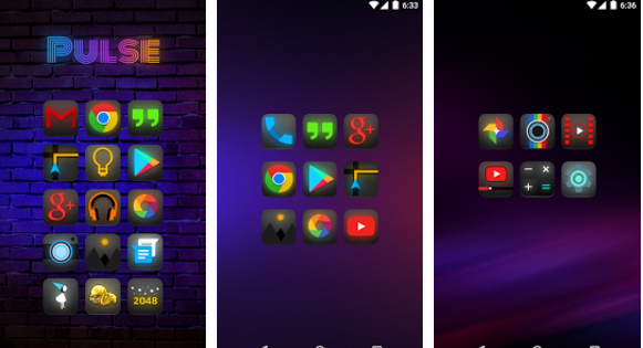 Gameplay screenshot from pulse icon pack for Android