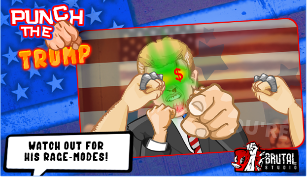 Gameplay screenshot from punch the trump for Android