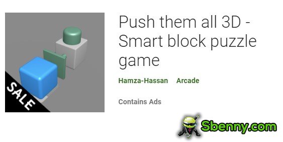Poussez-les tous jeu de puzzle 3d smart block
