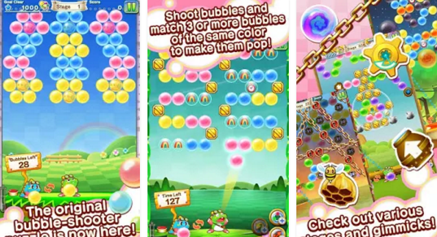 Gameplay screenshot from puzzle bobble journey for Android