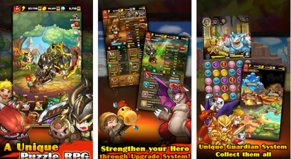 Gameplay screenshot from puzzle guardians for Android