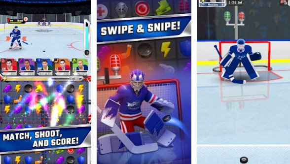 Gameplay screenshot from puzzle hockey for Android