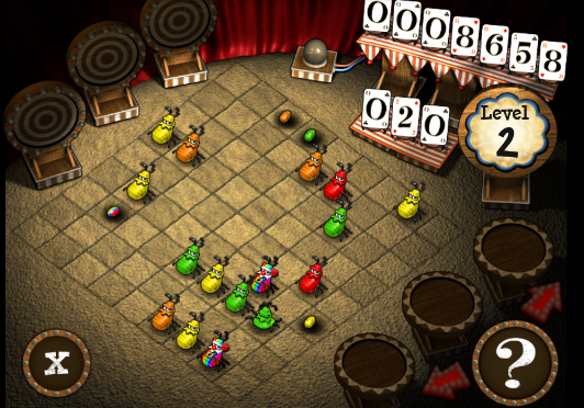 Gameplay screenshot from puzzle pests for Android