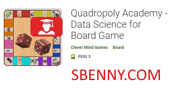 علم آمار آکادمی quadropoly برای بازی تخته