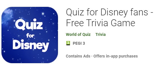 kuis kanggo penggemar disney gratis game trivia