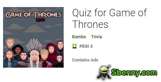 quiz for game of thrones