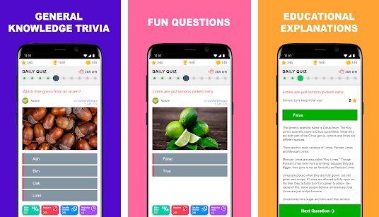 Gameplay screenshot from quizzclub thousands of free trivia questions for Android