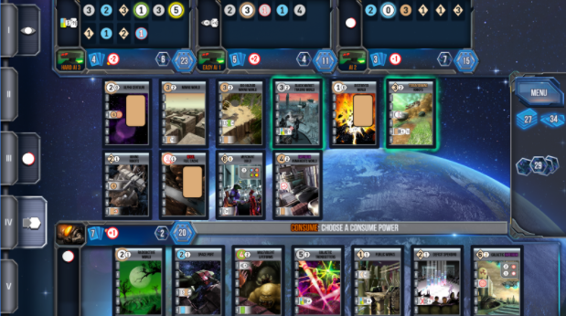 Gameplay screenshot from race for the galaxy for Android