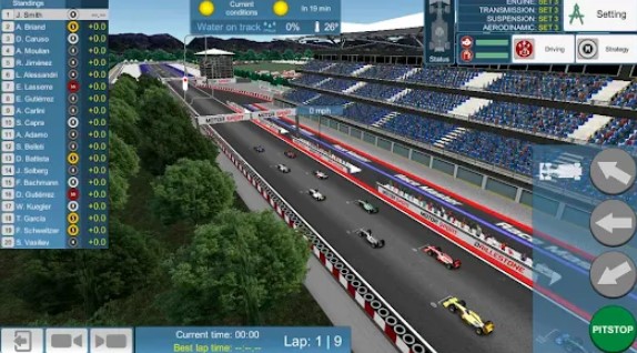 Gameplay screenshot from race master manager for Android