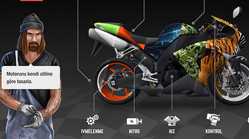 Gameplay screenshot from racing fever moto for Android