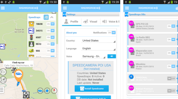 Gameplay screenshot from radardroid pro for Android