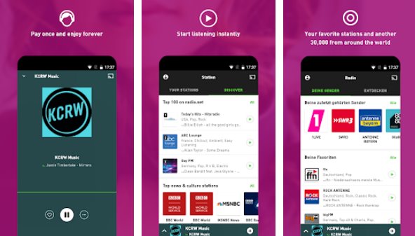 Gameplay screenshot from radio net prime for Android